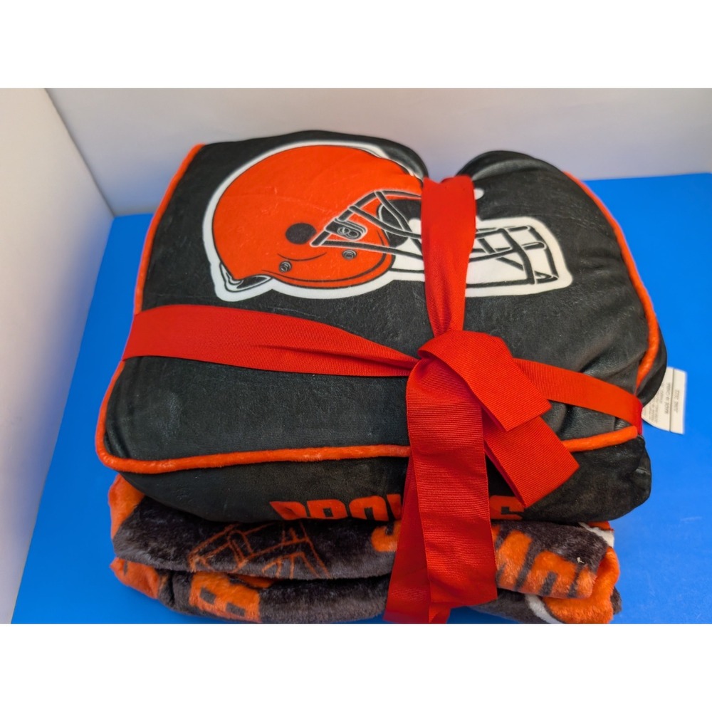 Cleveland Browns NFL Pillow and Blanket Gift Set